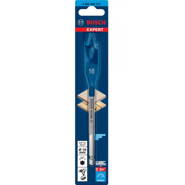 Свердло перове Bosch Expert Self Cut Speed, 16х100х152 мм (2608900315)