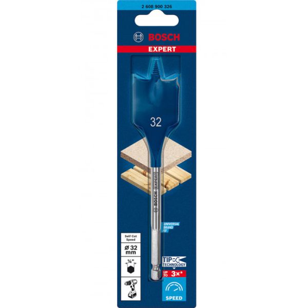 Свердло перове Bosch Expert Self Cut Speed Spade 32х100х152 мм (2608900326)