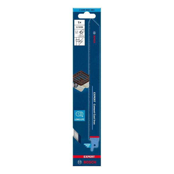 Пиляльне полотно Bosch Expert Cement Cast Iron S 1750 RD, 250 мм (2608900383)