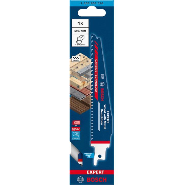 Пиляльне полотно Bosch Expert Wood with Metal Demolition S 967 XHM, 150 мм (2608900396)