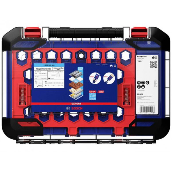 Набір коронок по міцним матеріалам Bosch Expert Tough Material, 22, 25, 35, 51, 60, 68 мм, 9 шт (2608900445)