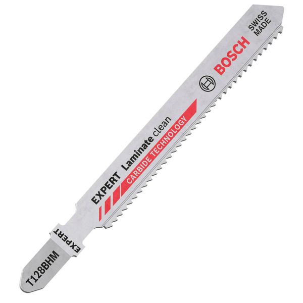 Пиляльне полотно Bosch Expert Laminate Clean T128BHM по ламінату, 1.8x92 мм, 3 шт (2608900542)