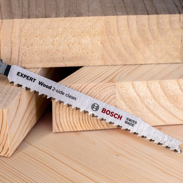 Пиляльне полотно для лобзика Bosch T 308 B Expert Wood 2-Side Clean, 2.2х117 мм, 100 шт (2608900553)