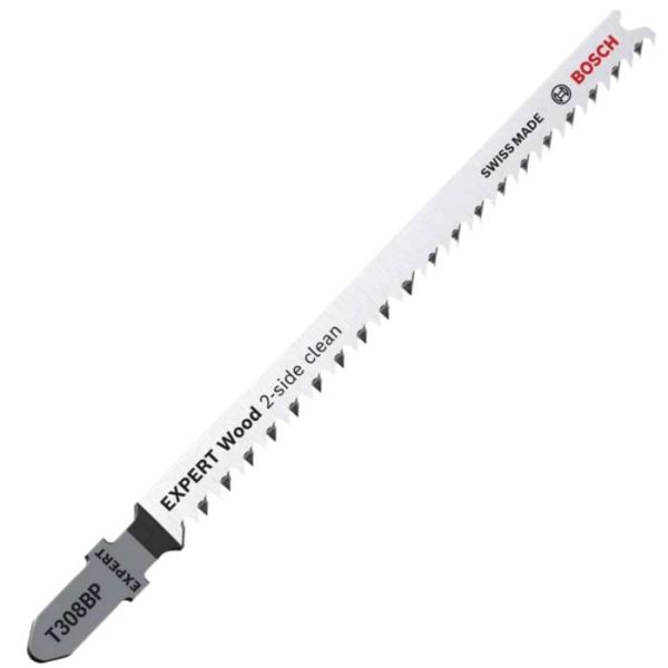Пиляльне полотно для лобзика Bosch T 308 BO Expert Wood 2-Side Clean, 2.2х117 мм, 5 шт (2608900558)
