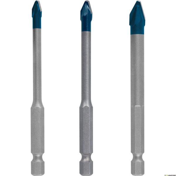 Набір свердел пікоподібних Bosch Expert HardCeramic HEX-9, 5-8 мм, 3 шт (2608900595)
