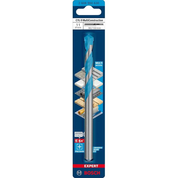 Свердло спіральне Bosch Expert CYL-9 Multi Construction, 5x90x150 мм (2608900607)