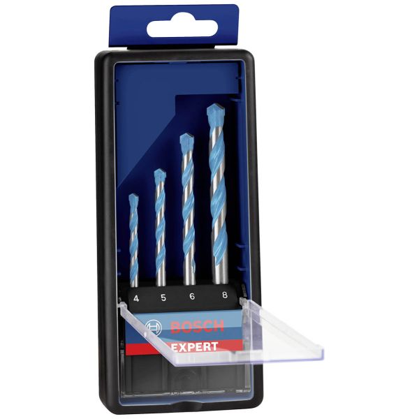 Набір свердел спіральних Bosch Expert CYL-9 Multi Construction 4-8 мм, 4 шт (2608900645)