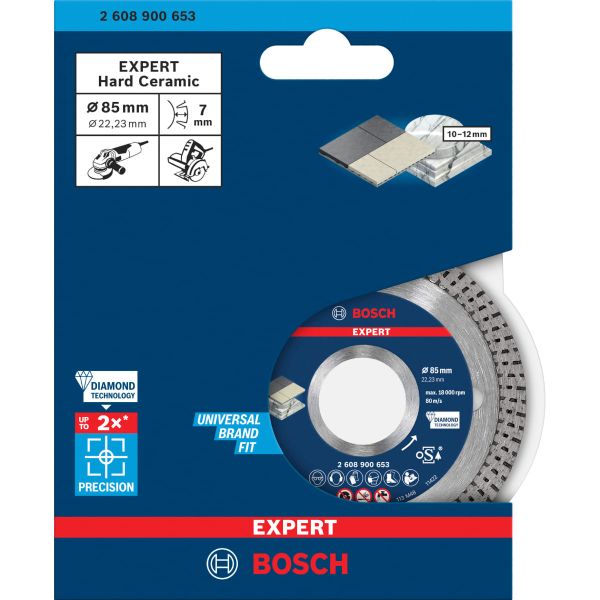 Алмазний диск Bosch Expert HardCeramic 85x1.6x22.23 мм (2608900653)
