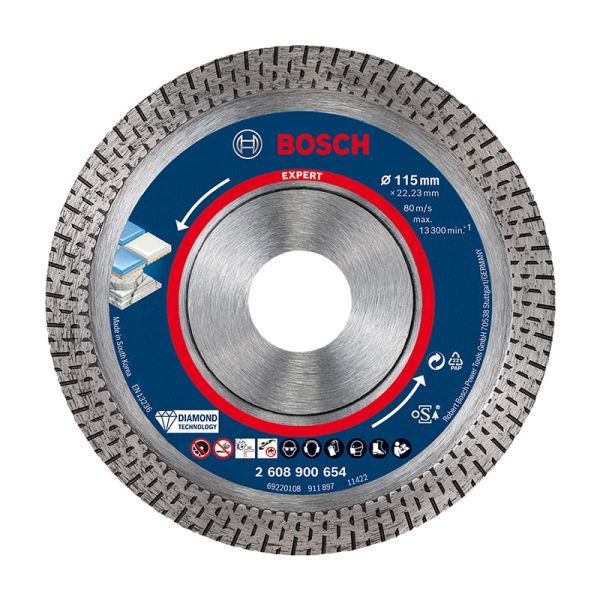 Алмазний диск відрізний Bosch Expert HardCeramic 115x1.4x22.23 мм (2608900654)