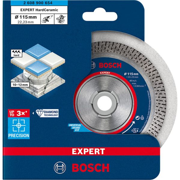 Алмазний диск відрізний Bosch Expert HardCeramic 115x1.4x22.23 мм (2608900654)