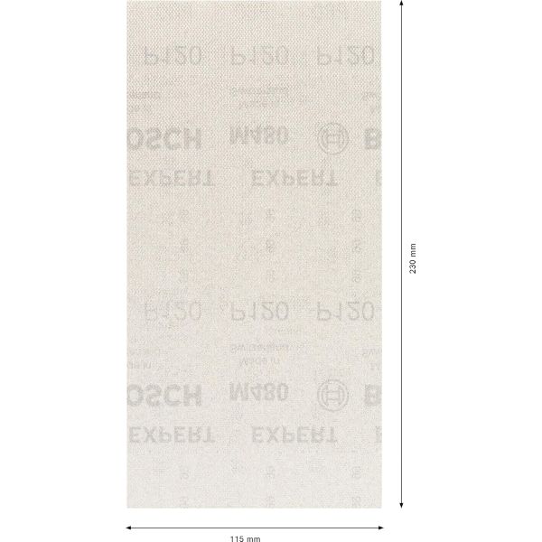 Шліфувальна сітка Bosch Expert M480 Net 115х230 мм P120, 10 шт (2608900763)