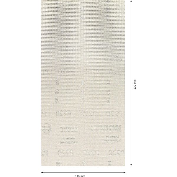 Шліфувальна сітка Bosch Expert M480 Net 115х230 мм P220, 10 шт (2608900766)