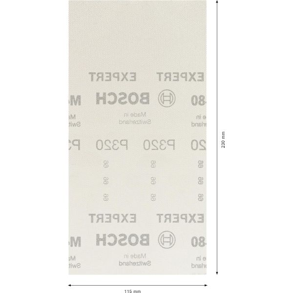 Шліфувальна сітка Bosch Expert M480 Net 115х230 мм P320, 10 шт (2608900768)