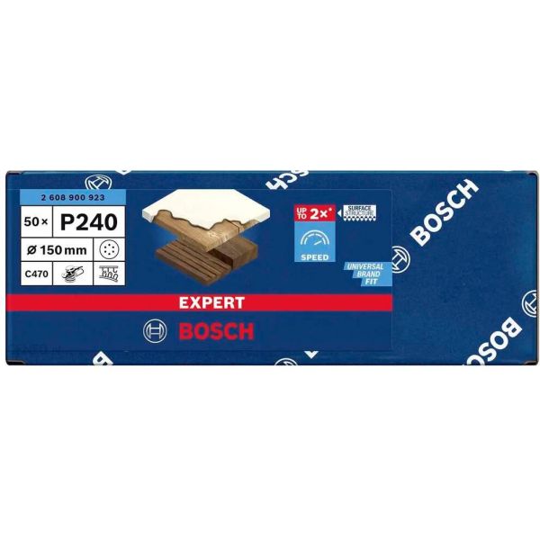 Шліфувальний лист Bosch Expert C470 150 мм, зерно 240, 50 шт (2608900923)