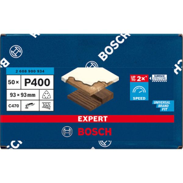 Шліфлисти Bosch Expert C470, Р400, 93 мм, 50 шт (2608900934)
