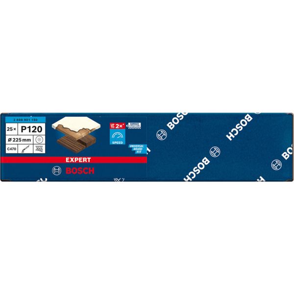 Шліфувальний лист Bosch Expert C470, зерно 120, 25 шт (2608901150)
