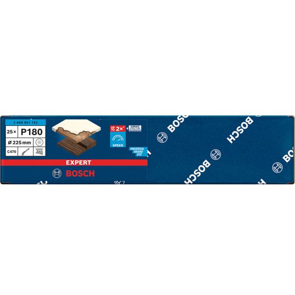 Шліфувальний лист Bosch Expert C470, зерно 180, 25 шт (2608901152)