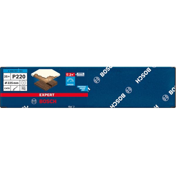 Шліфувальний лист Bosch Expert C470, зерно 220, 25 шт (2608901153)
