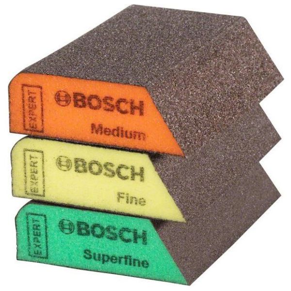Губки шліфувальні Bosch S470 Expert 69х97х26 мм, M, F, SF, 3 шт (2608901174)