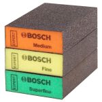 Губки шліфувальні Bosch S471 Expert 69х97х26 мм, M, F, SF, 3 шт (2608901175)