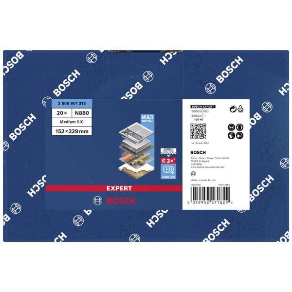 Нетканий шліфувальний лист Bosch Expert N880 152x229 мм, середній S (2608901213)