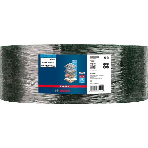 Шліфстрічка Bosch Expert N880 в рулоні 100 мм 10 м дуже дрібна GP (2608901225)