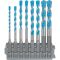 Набір свердел спіральних Bosch Expert HEX-9 MultiConstruction Pick and Click, 3-8 мм, 8 шт (2608901455)