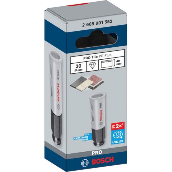 Коронка Bosch PRO Tile PC Plus, 20 мм, HS (2608901553)