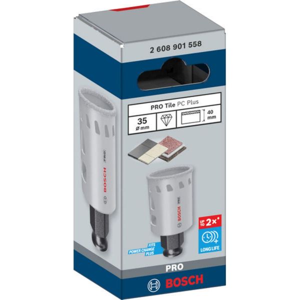 Коронка Bosch PRO Tile PC Plus, 35 мм, HS (2608901558)