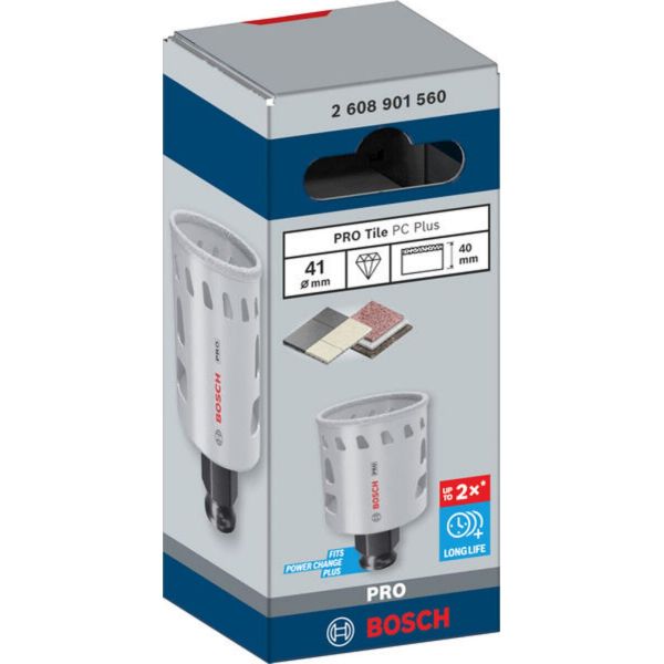 Коронка Bosch PRO Tile PC Plus, 41 мм, HS (2608901560)