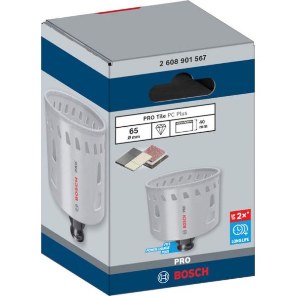 Коронка Bosch PRO Tile PC Plus, 65 мм, HS (2608901567)