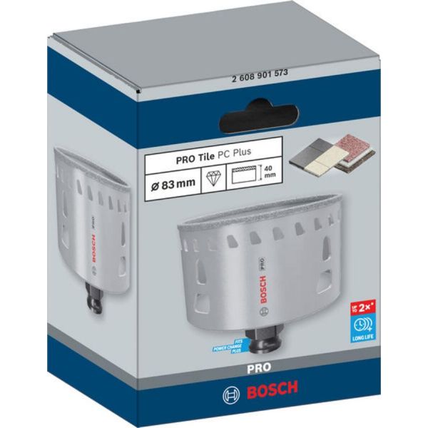 Коронка Bosch PRO Tile PC Plus, 83 мм, HS (2608901573)