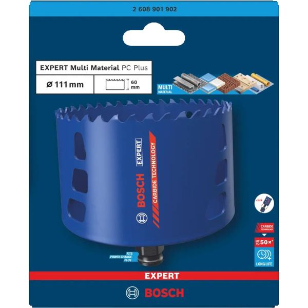 Коронка Bosch Expert Multi Material Power Change Plus Hole Saw 111х60 мм (2608901902)