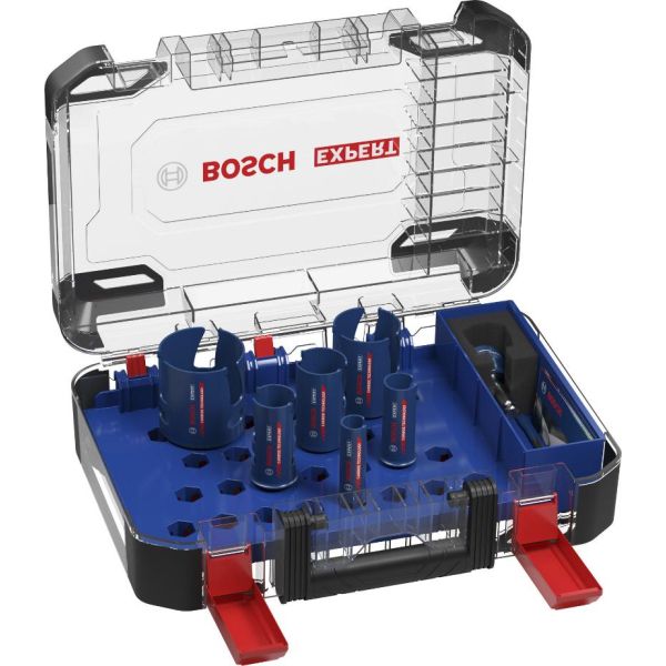 Набір коронок Bosch EXPERT Construction Material Power Change Plus Hole Saw Set, 20-64x60 мм, 10 шт (2608901951)