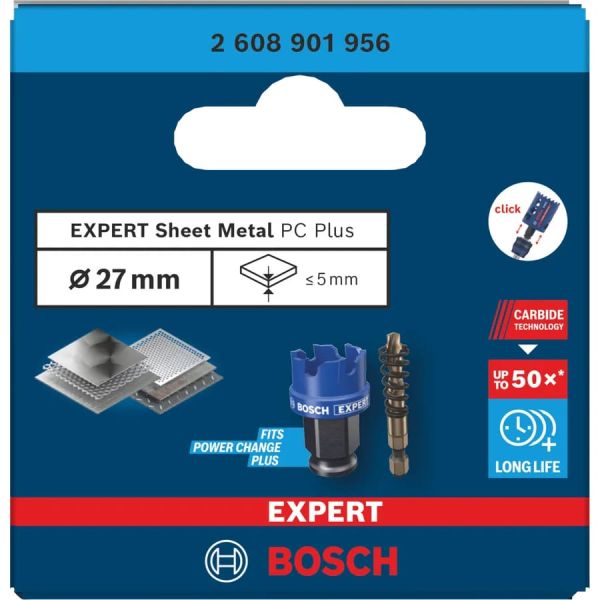 Коронка для листового металу Bosch Expert Sheet Metal PC Plus 27х5 мм (2608901956)