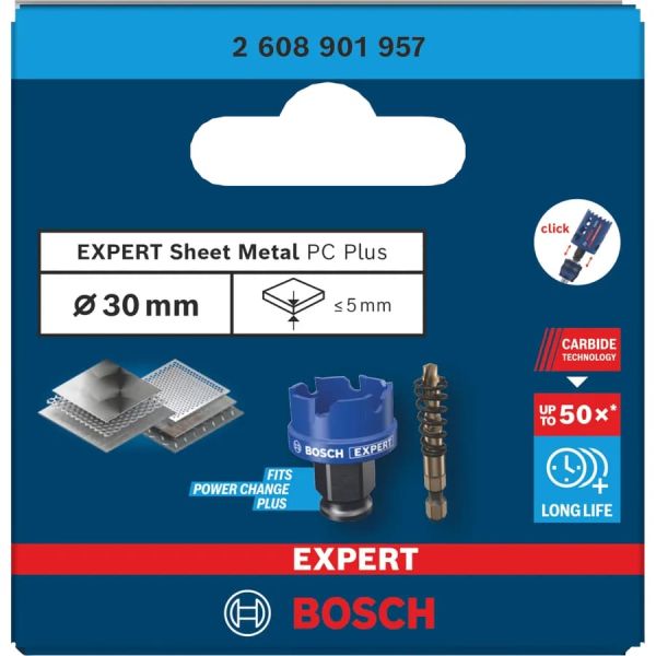 Коронка для листового металу Bosch Expert Sheet Metal PC Plus 30х5 мм (2608901957)