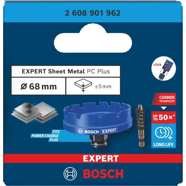 Коронка для листового металу Bosch Expert Sheet Metal PC Plus 68х5 мм (2608901962)