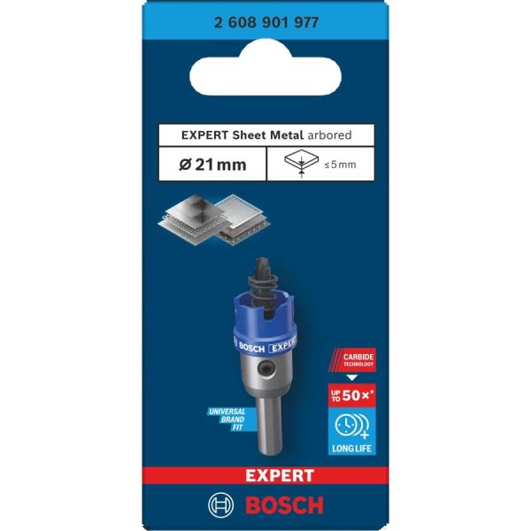 Коронка для листового металу Bosch Expert Sheet Metal 21х5 мм (2608901977)