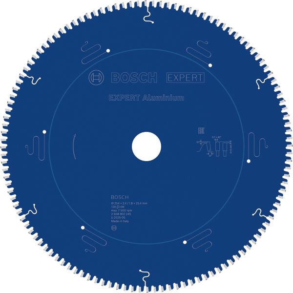 Пиляльний диск Bosch Expert Aluminium 254x2.4/1.8x25.4 мм, 120 HLTCG (2608902245)