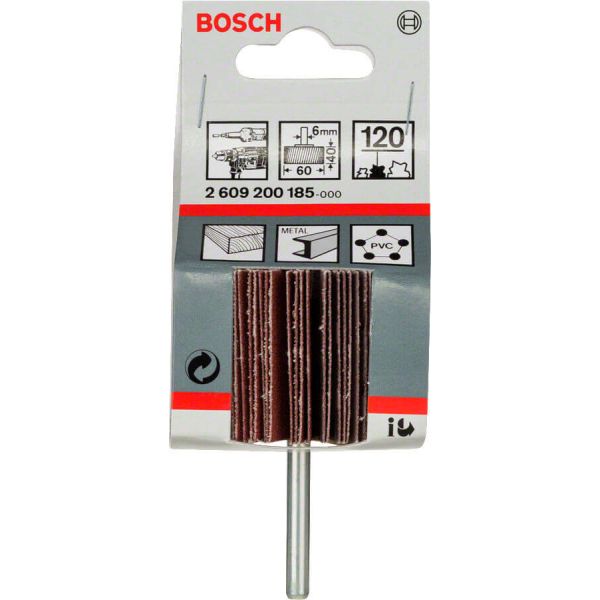 Шліфламель пластинчастий Bosch 60х40 мм, P120, 6 мм (2609200185)