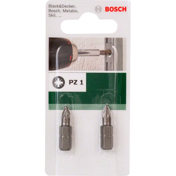 Насадка для загвинчування Bosch Standard PZ1 XH 25 мм, 2 шт (2609255922)