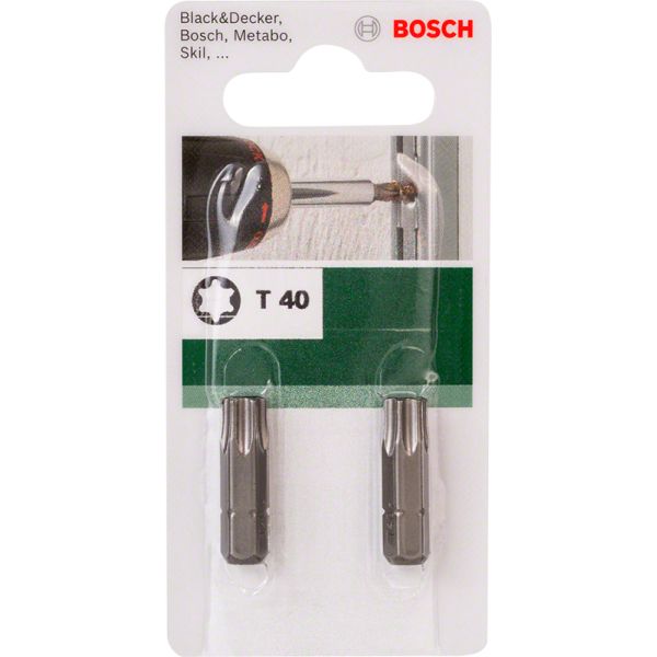 Насадка для загвинчування Bosch Standard Torx T40, 25 мм, 2 шт (2609255938)