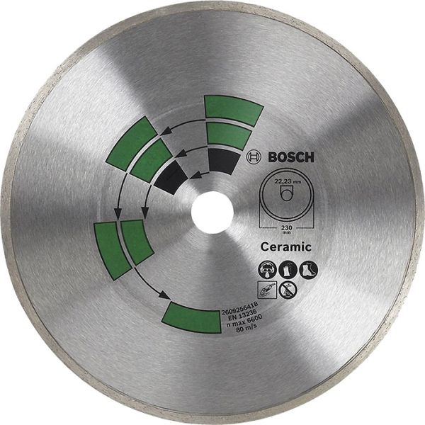 Алмазний круг Bosch 230?22.23х2.4х5 мм по кераміці (2609256418)