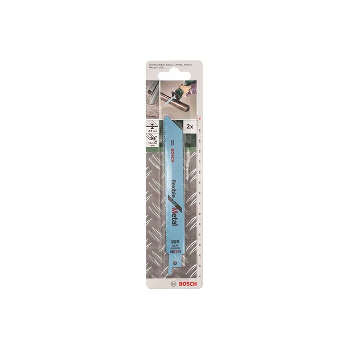 Пильное полотно по металлу Bosch S922B, 150 мм, (2 шт.) (2609256705)