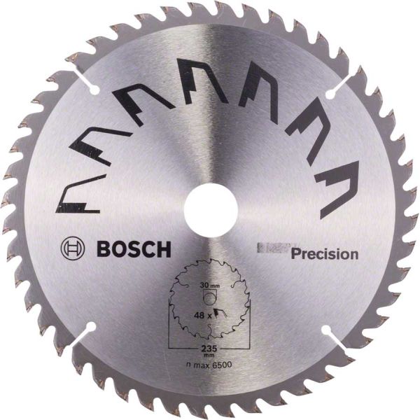 Пиляльний диск Bosch Precision 235х30/25х2,5 мм 48 зубців (2609256877)