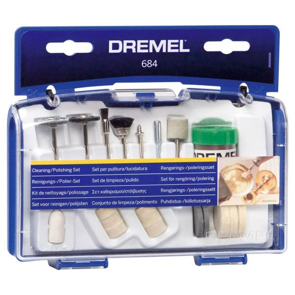 Набір насадок Dremel для чищення та полірування (20 шт) (684) (26150684JA)