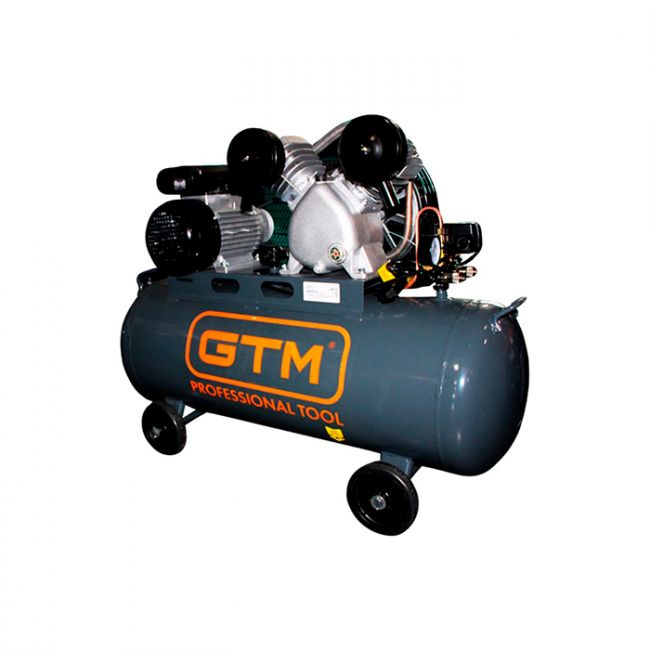 Поршневий повітряний компресор 100 л GTM KCJ2070-100L ремінний (27160)