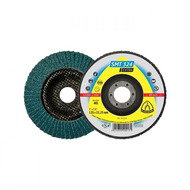Круг пелюстковий шліфувальний Klingspor SMT 324 125 мм x Р40 (321510)