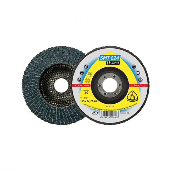 Круг пелюстковий шліфувальний Klingspor SMT 624 125 мм х Р120 (322776)