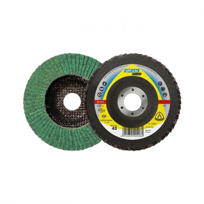 Круг лепестковый торцевой (КЛТ) Klingspor SMT636 CS451X P80 125X22,23 (322833)